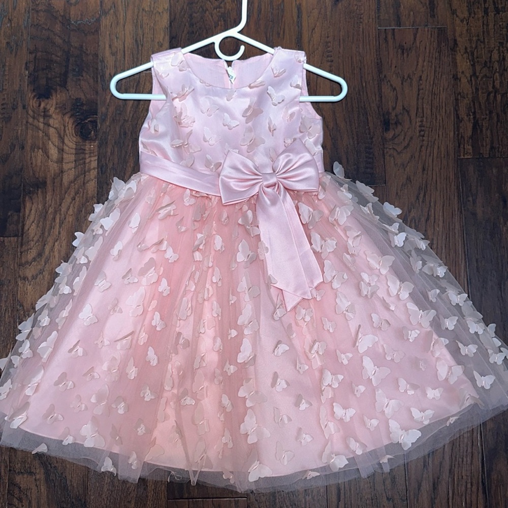 Girls Dress with Butterfly details